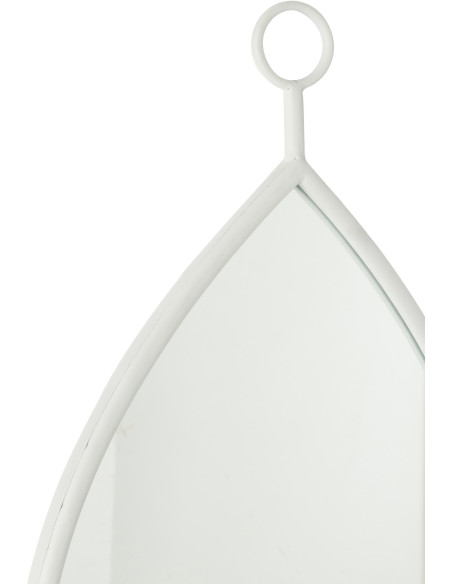 Miroir moderne à suspendre Goutte 30x53 en Bois Blanc Drop - 2