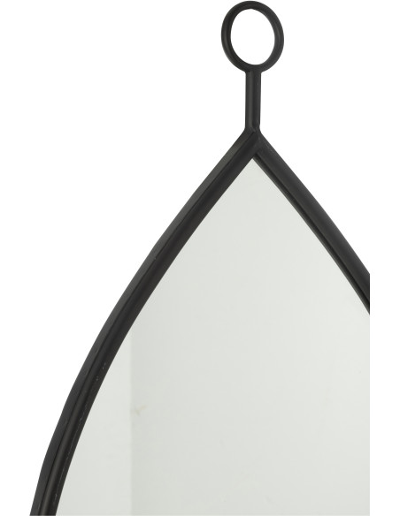 Miroir moderne à suspendre Goutte 37x61 en Bois Noir Drop - 2