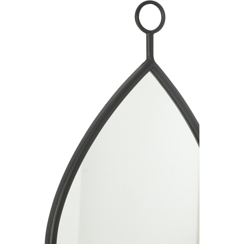 Miroir moderne à suspendre Goutte 30x53 en Bois Noir Drop - 2