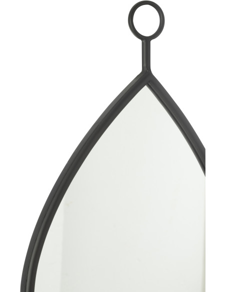 Miroir moderne à suspendre Goutte 30x53 en Bois Noir Drop - 2