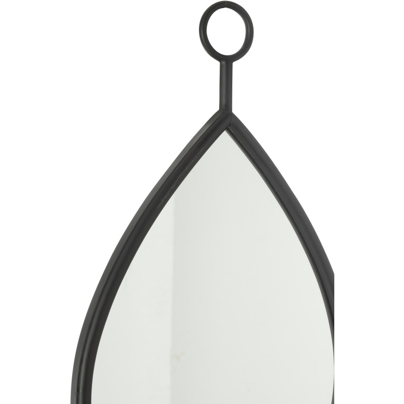 Grand Miroir moderne à suspendre Goutte 45x74 en Bois Blanc Drop - 2