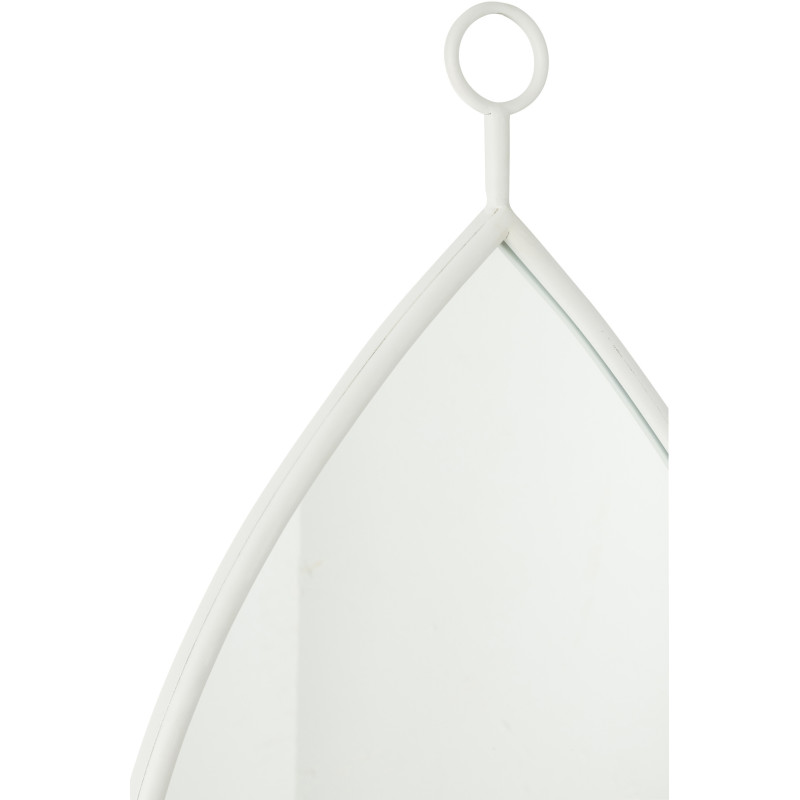Miroir moderne à suspendre Goutte 37x61 en Bois Blanc Drop - 2