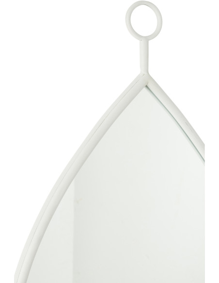 Miroir moderne à suspendre Goutte 37x61 en Bois Blanc Drop - 2