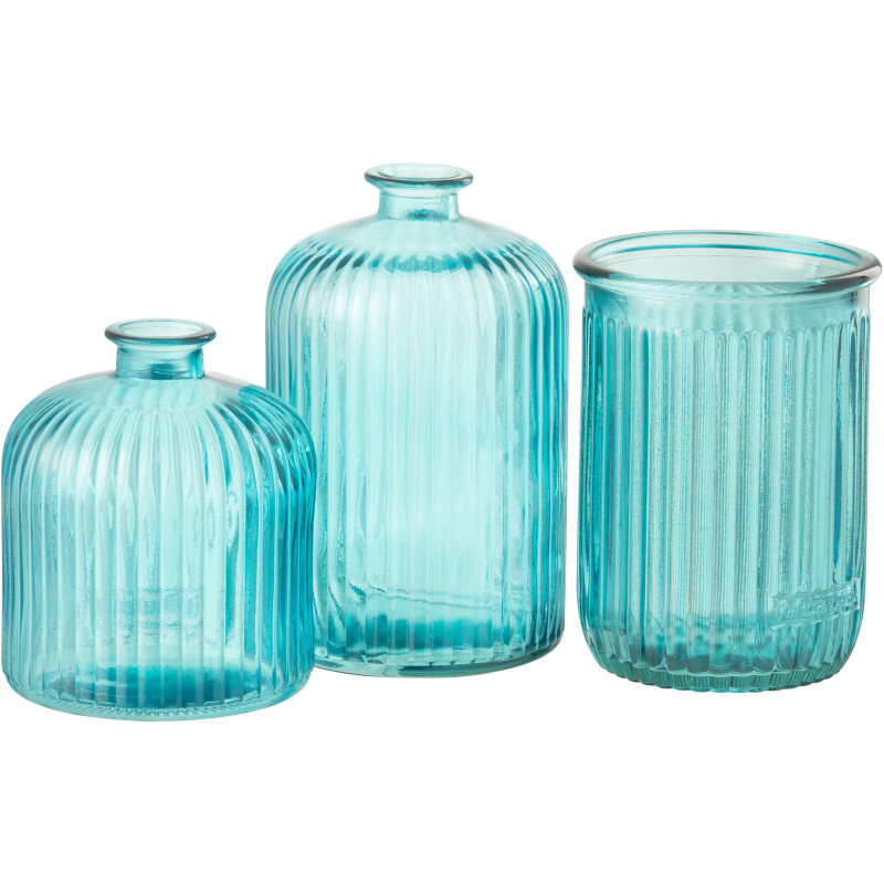 Vase moderne oeuf Ovale Hauteur 23 cm en Verre Jaune Zyku - 2