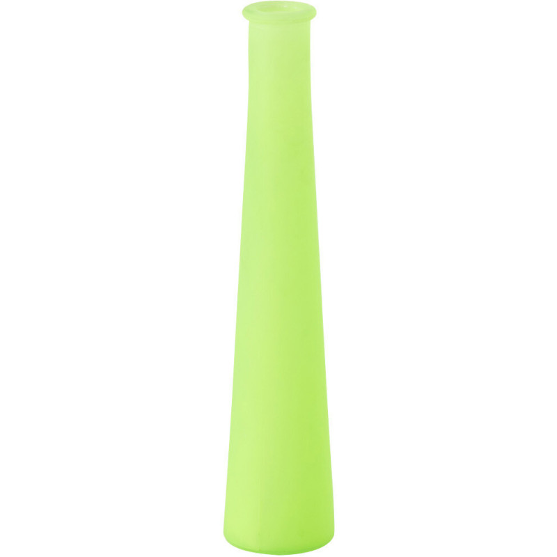 Vase moderne slim Bouteille Hauteur 32 cm en Verre Vert Fluo - 1