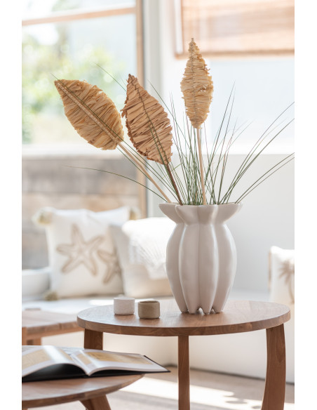 Petit Vase moderne Bouteille Hauteur 26 cm en Verre Rose Neka - 2