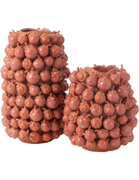 Grand Vase moderne slim Bouteille Hauteur 100 cm en Verre Orange Fluo - 3