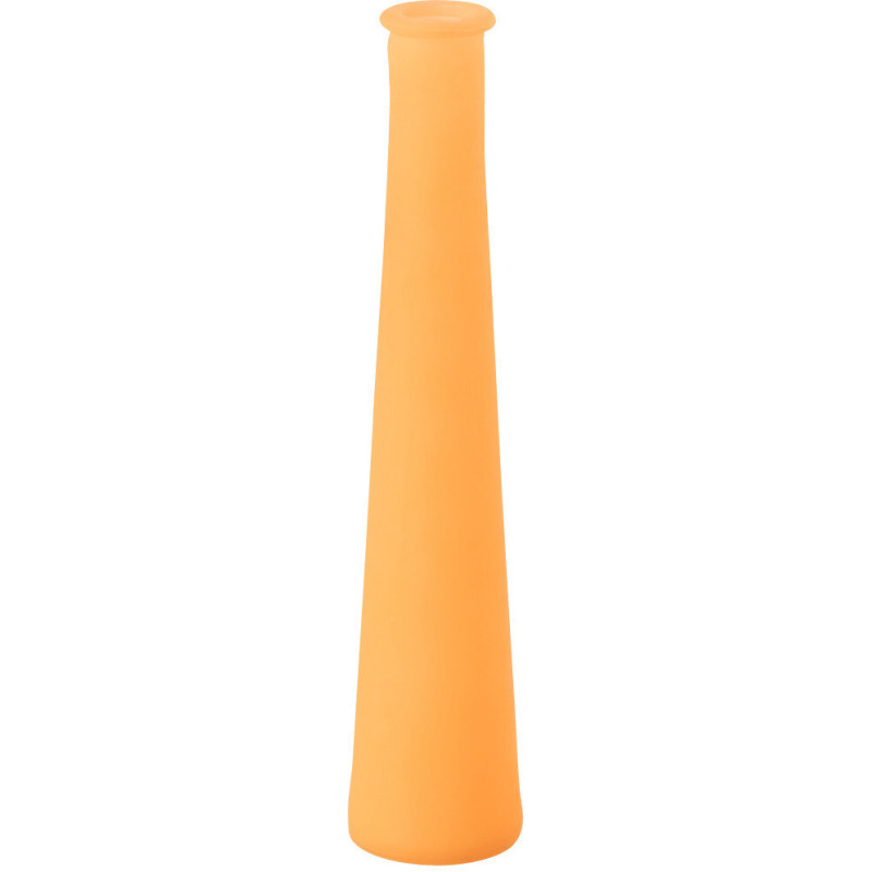 Vase moderne slim Bouteille Hauteur 32 cm en Verre Orange Fluo - 1