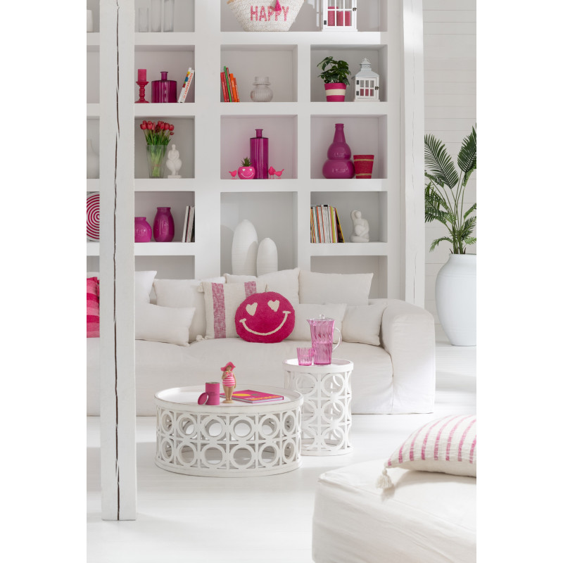 Grand Vase moderne Dame Jeanne Hauteur 56 cm en Verre Bleu Zyku - 2