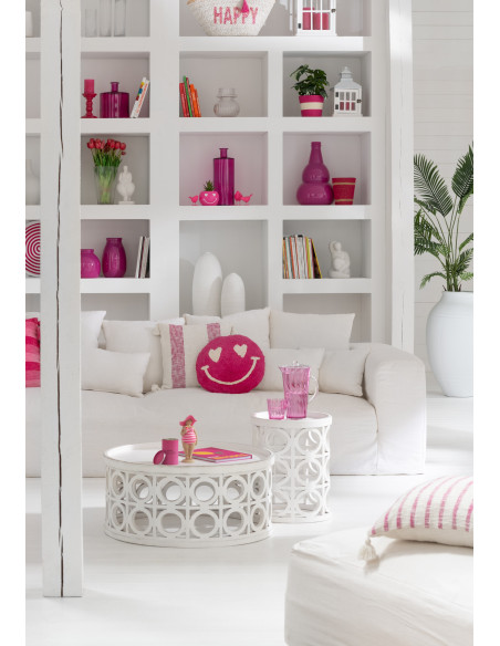 Grand Vase moderne Dame Jeanne Hauteur 56 cm en Verre Bleu Zyku - 2