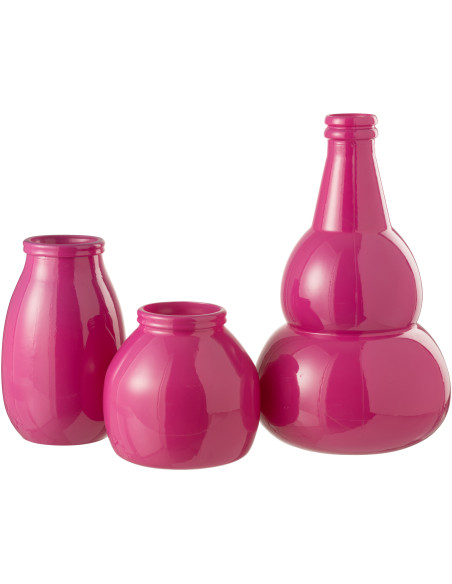 Grand Vase moderne Dame Jeanne Hauteur 56 cm en Verre Bleu Zyku - 3