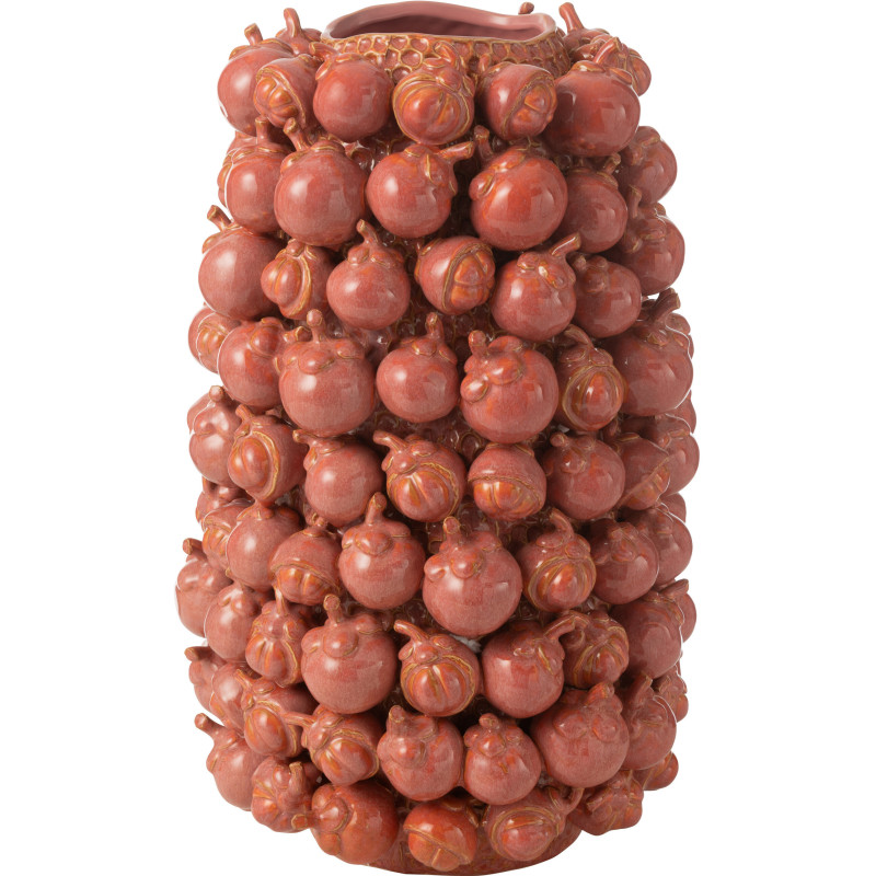 Grand Vase original Figues Rond Hauteur 49 cm en Argile Terracotta Botanica - 1