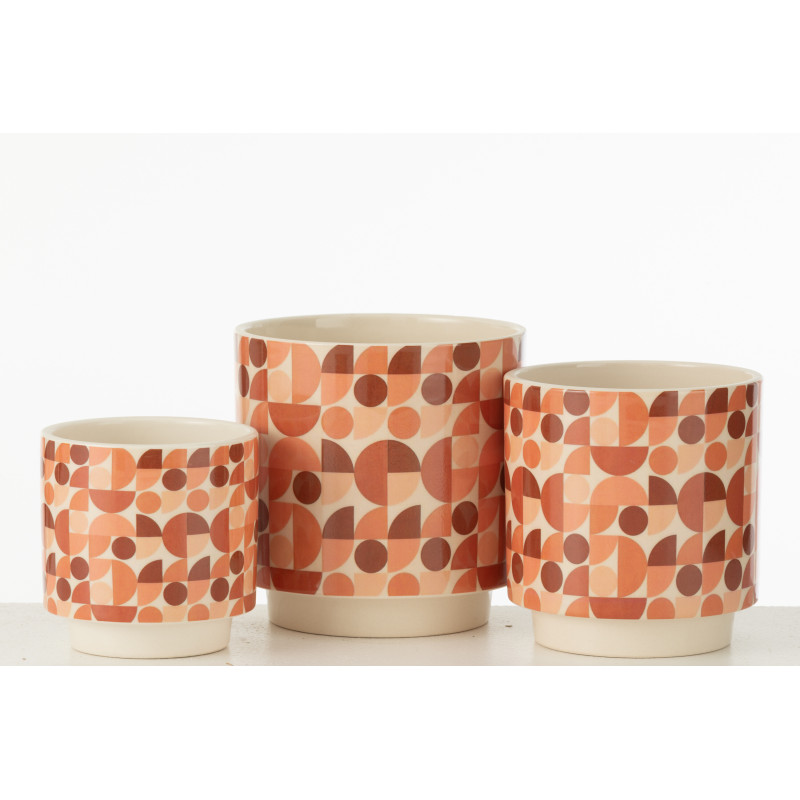 Grand Vase original Figues Rond Hauteur 49 cm en Argile Terracotta Botanica - 3