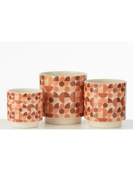 Grand Vase original Figues Rond Hauteur 49 cm en Argile Terracotta Botanica - 3