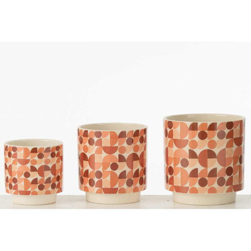 Grand Vase original Figues Rond Hauteur 49 cm en Argile Terracotta Botanica - 4