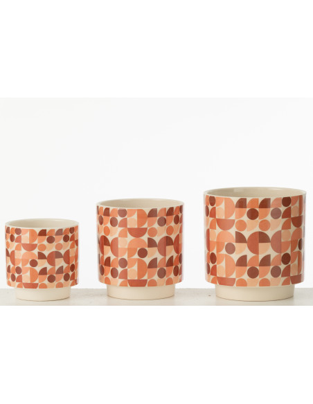 Grand Vase original Figues Rond Hauteur 49 cm en Argile Terracotta Botanica - 4