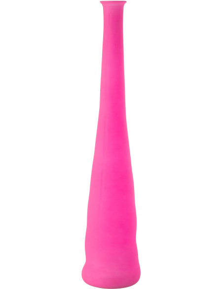 Grand Vase moderne slim Bouteille Hauteur 100 cm en Verre Rose Fluo - 1