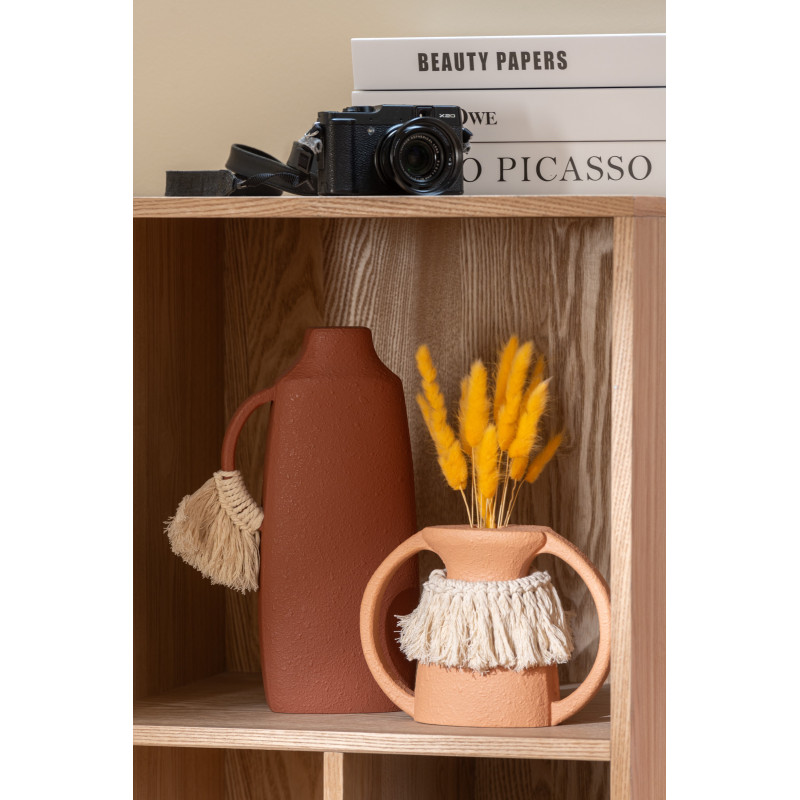 Grand Vase moderne slim Bouteille Hauteur 100 cm en Verre Rose Fluo - 2