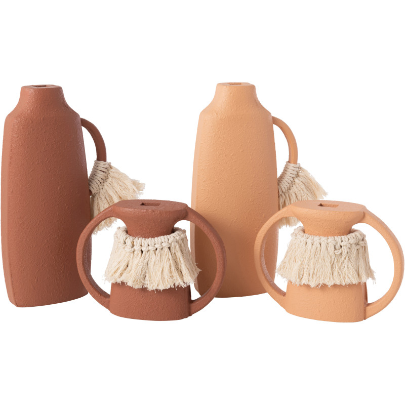 Grand Vase africain Ovale Hauteur 60 cm en Jonc de mer Naturel Tressé Tany - 3