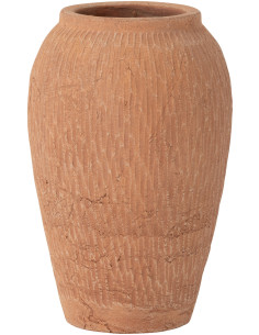 Vase vintage Jarre Hauteur 24 cm en Terre cuite Terracotta Kaia - 1