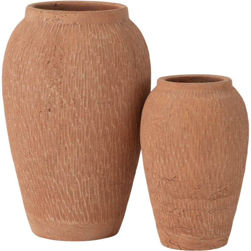 Vase original sur pied Cylindrique Hauteur 16 cm en Verre Bleu Bois Naturel Felix - 3
