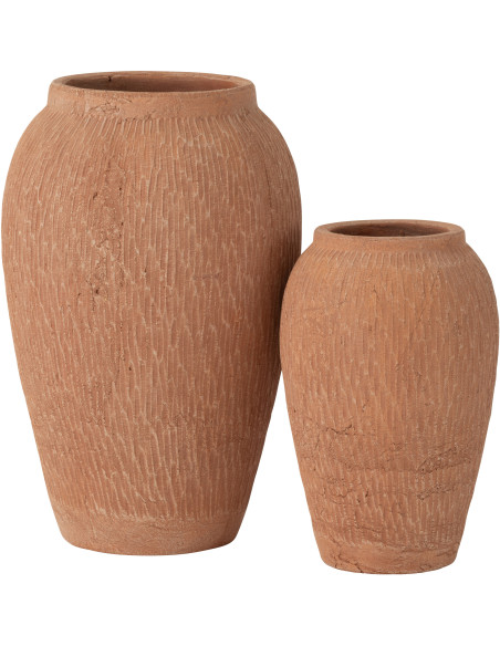 Vase original sur pied Cylindrique Hauteur 16 cm en Verre Bleu Bois Naturel Felix - 3