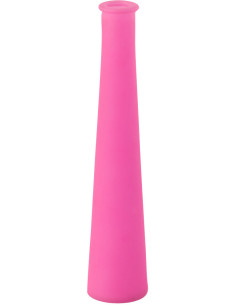 Vase moderne slim Bouteille Hauteur 32 cm en Verre Rose Fluo - 1