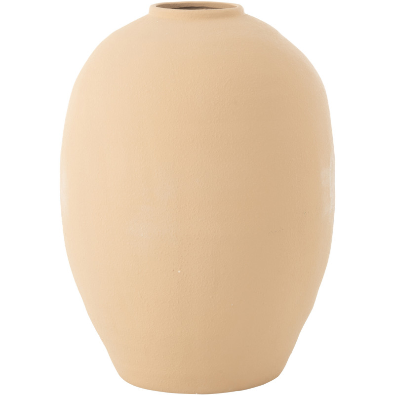 Grand Vase moderne Ovale Hauteur 54 cm en Argile Beige Cassia - 1