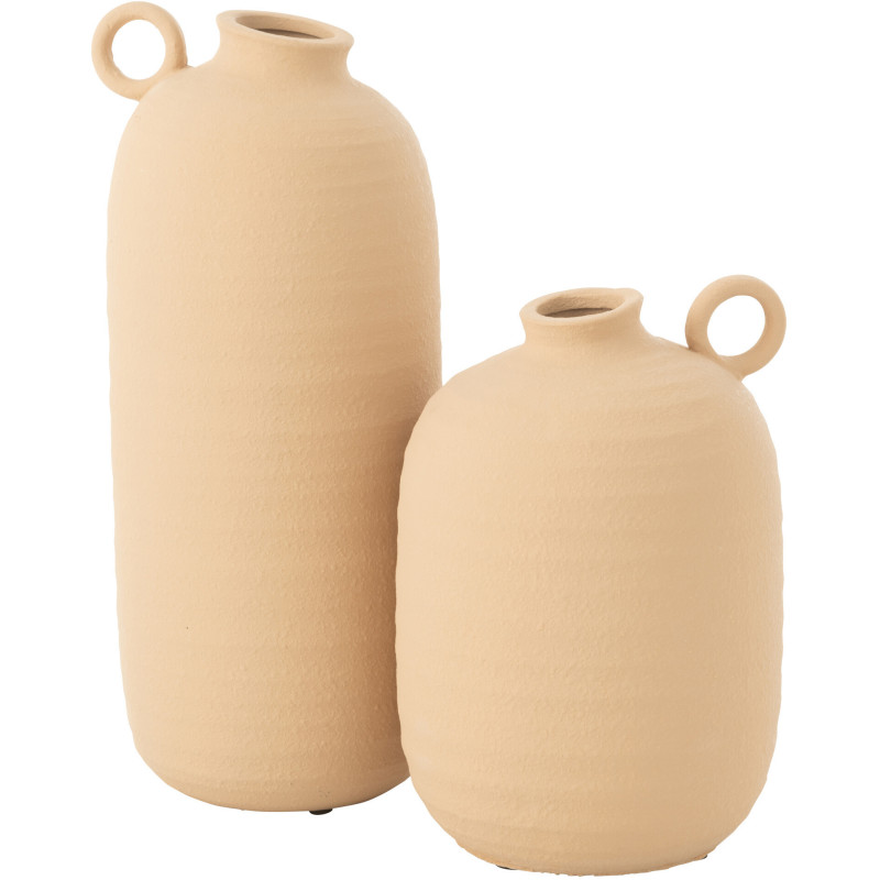 Grand Vase bord de mer Original Hauteur 42 cm en Céramique Blanc Calix - 2