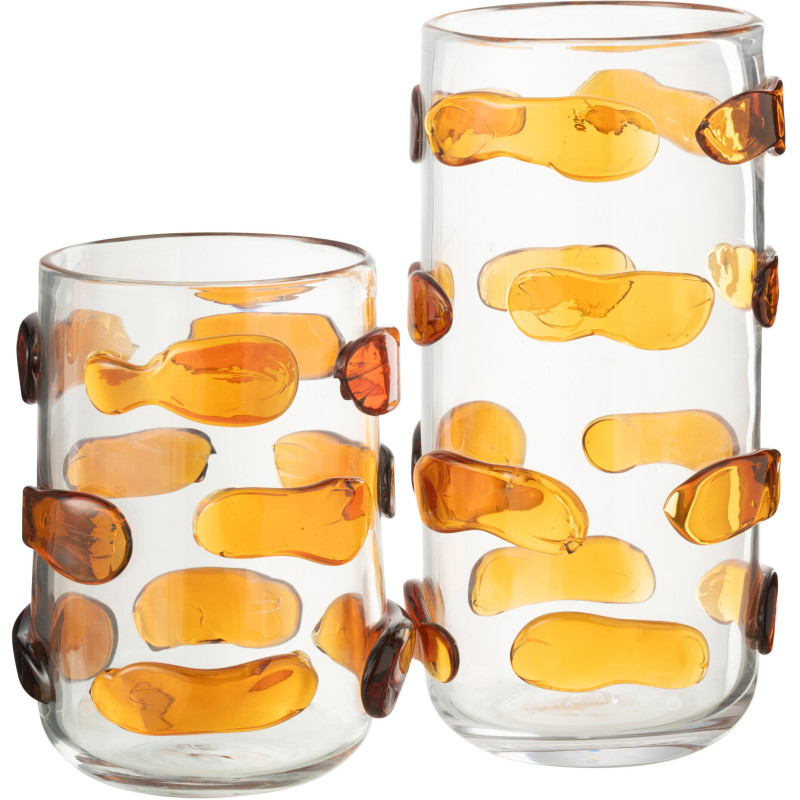 Grand Vase vintage Rond Hauteur 100 cm en Ciment Bleu azur Viielli Fura - 3