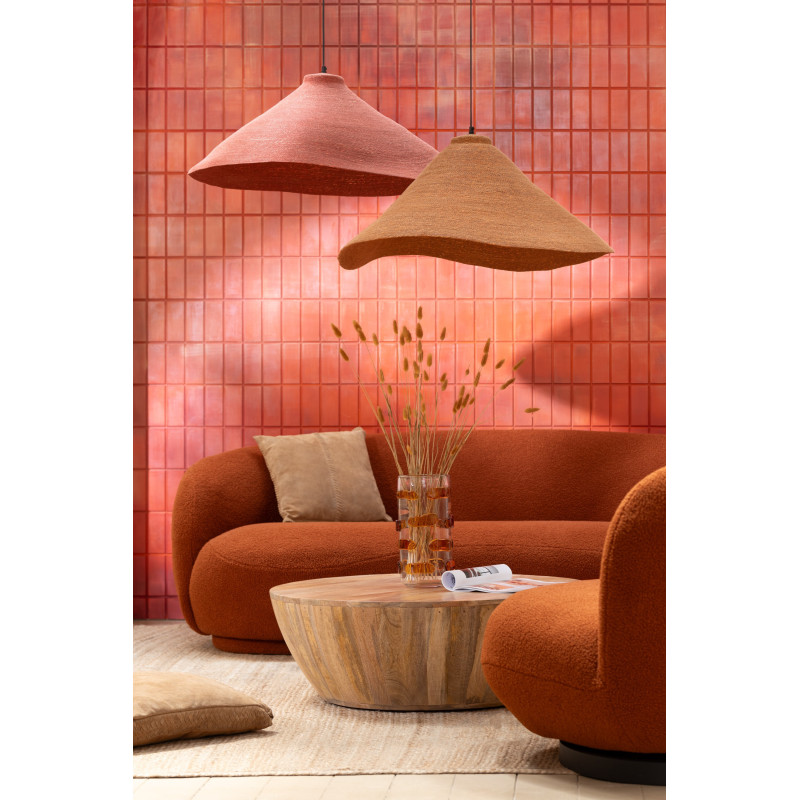 Grand Vase vintage Rond Hauteur 100 cm en Ciment Bleu azur Viielli Fura - 6