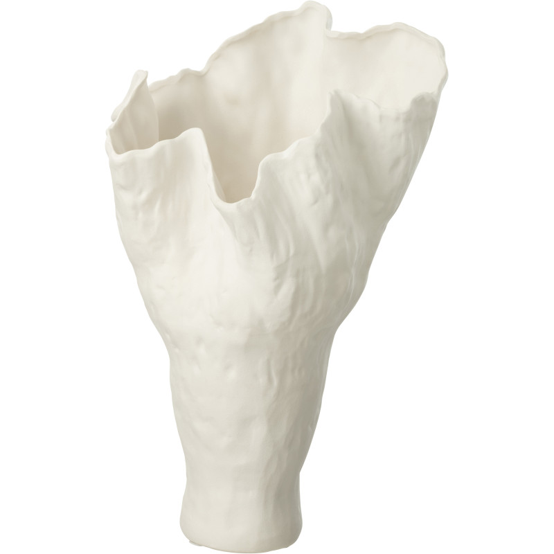 Grand Vase bord de mer Original Hauteur 55 cm en Céramique Blanc Corolla - 1