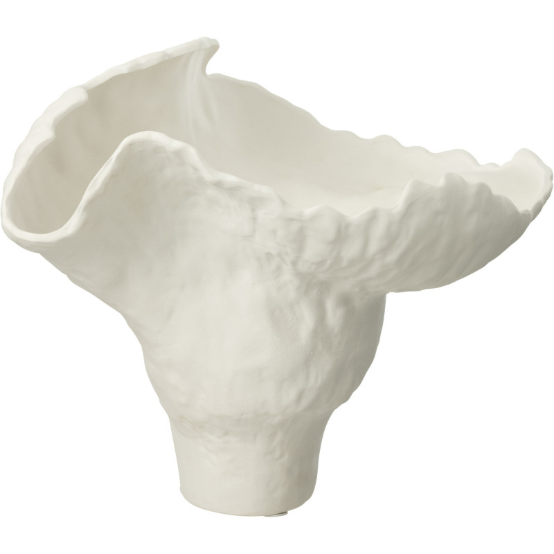 Grand Vase bord de mer Original 51 cm en Céramique Blanc Corolla - 1