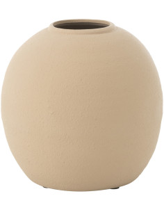 Vase moderne Rond Hauteur 28 cm en Argile Sable Cassia - 1