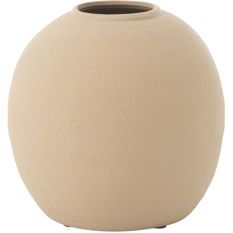 Vase moderne Rond Hauteur 28 cm en Argile Sable Cassia - 1