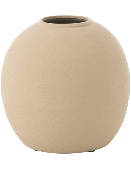 Vase moderne Rond Hauteur 28 cm en Argile Sable Cassia - 1