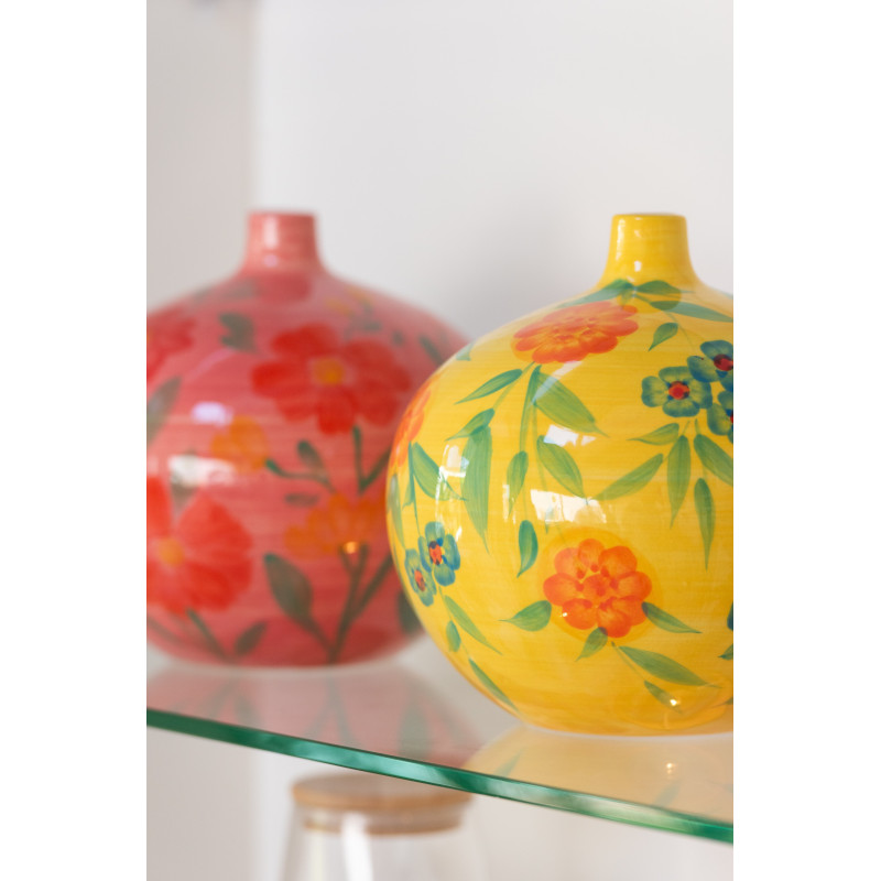 Vase moderne Fleur Hauteur 20 cm en Verre Transparent Clara - 2