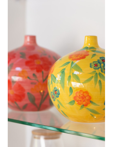 Vase moderne Fleur Hauteur 20 cm en Verre Transparent Clara - 2