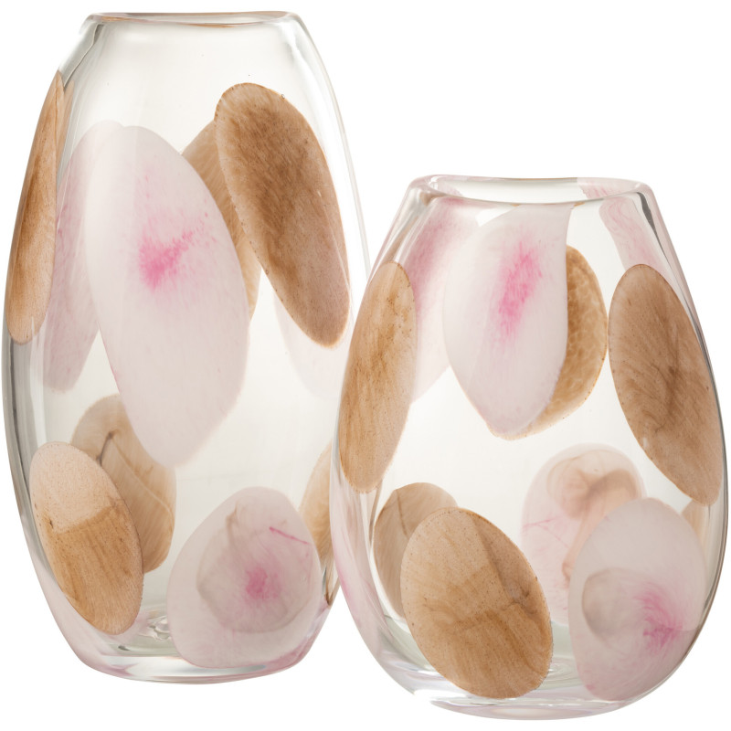 Vase original Boule Hauteur 21 cm en Céramique Rouge Saki - 2