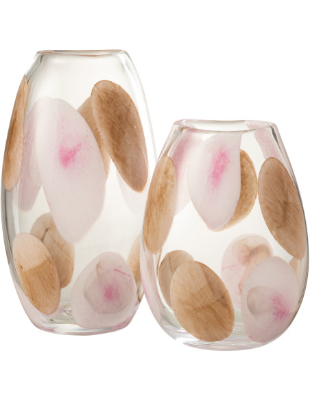 Vase original Boule Hauteur 21 cm en Céramique Rouge Saki - 2