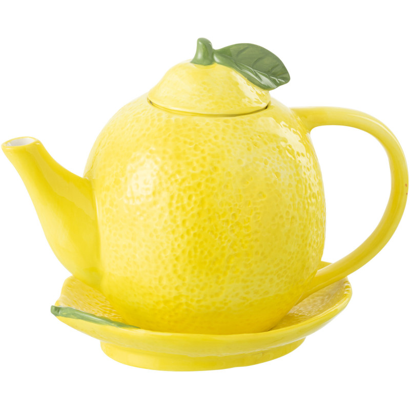 Théière originale Citron en Dolomite Jaune Agrumi - 1