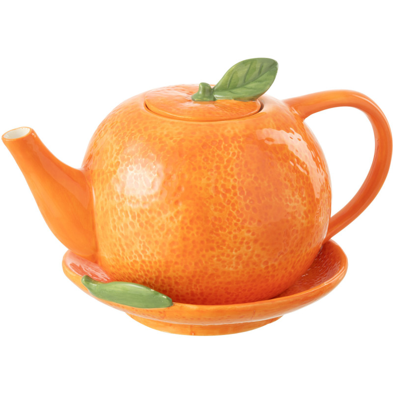 Théière originale Orange en Dolomite Orange Agrumi - 1