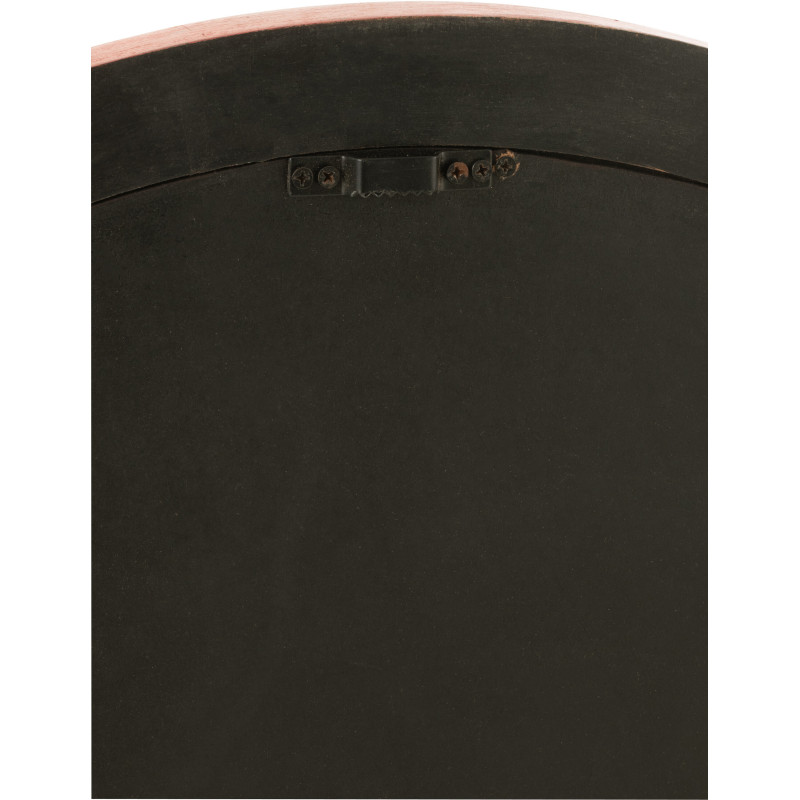 Miroir mural indien Rond 75x75 en Bois Rouge Vert Motif fleurs Mumbai - 3