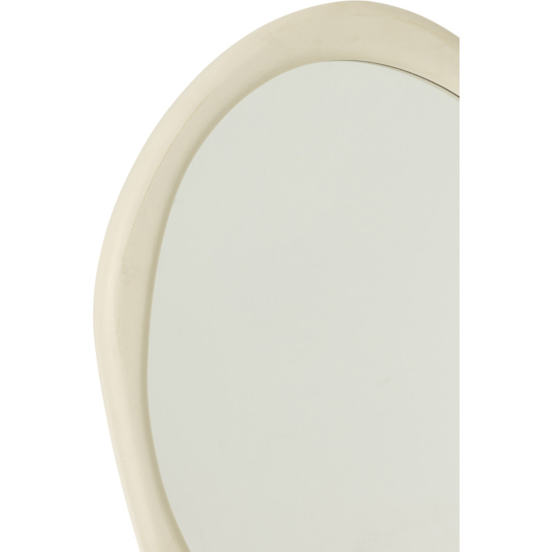 Miroir mural organique Irrégulier 50x60 en Bois Blanc Moderna - 2