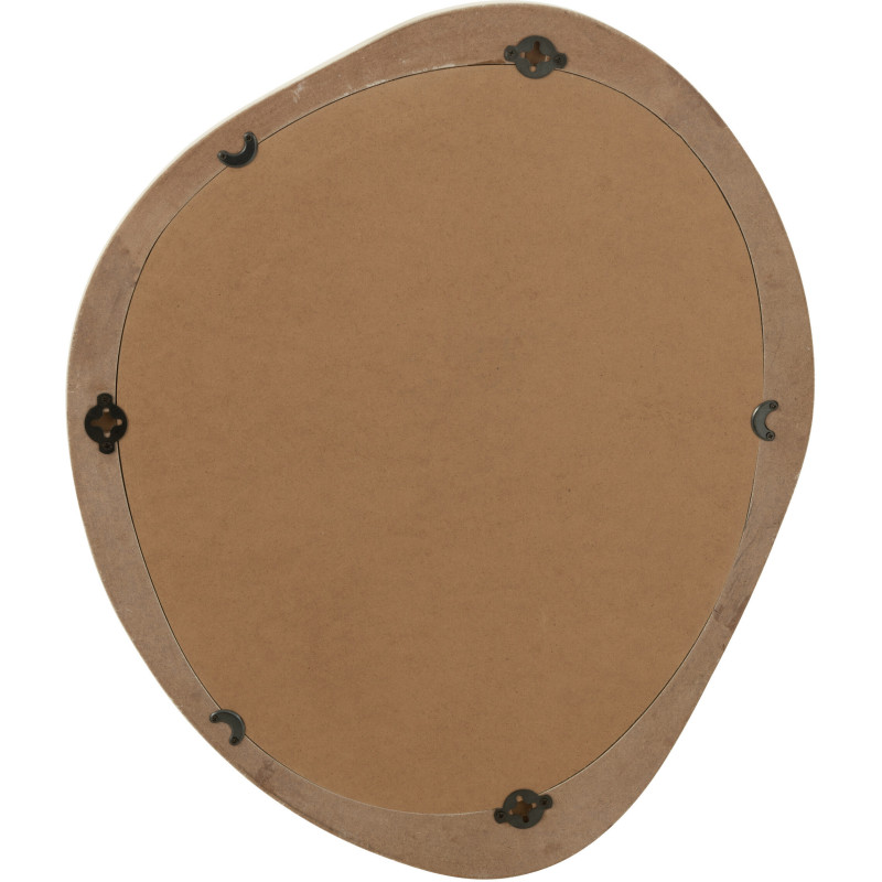 Miroir mural organique Irrégulier 50x60 en Bois Blanc Moderna - 3