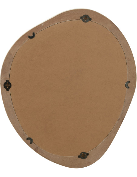 Miroir mural organique Irrégulier 50x60 en Bois Blanc Moderna - 3