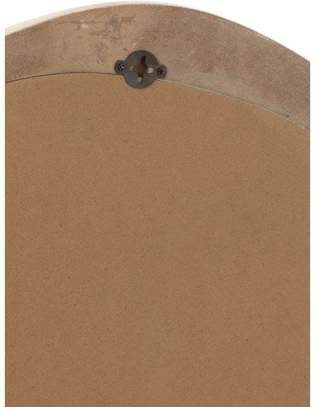 Miroir mural organique Irrégulier 76x80 en Bois Blanc Moderna - 4
