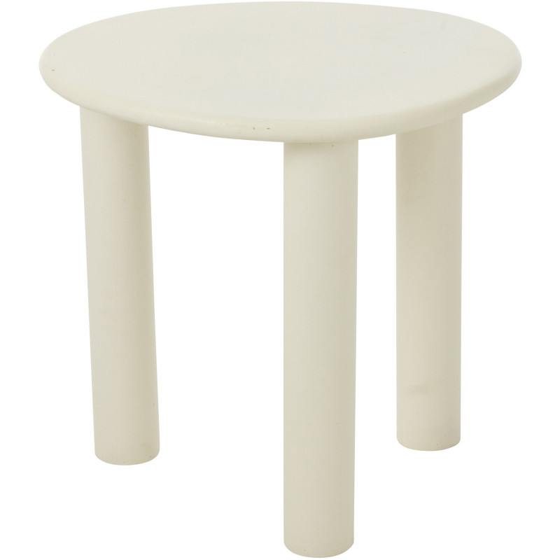 Table d'appoint balinaise Ovale en Bois Blanc Bali - 3