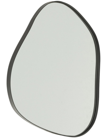 Miroir mural organique Irrégulier 29x41 en Métal Noir Extrema - 1