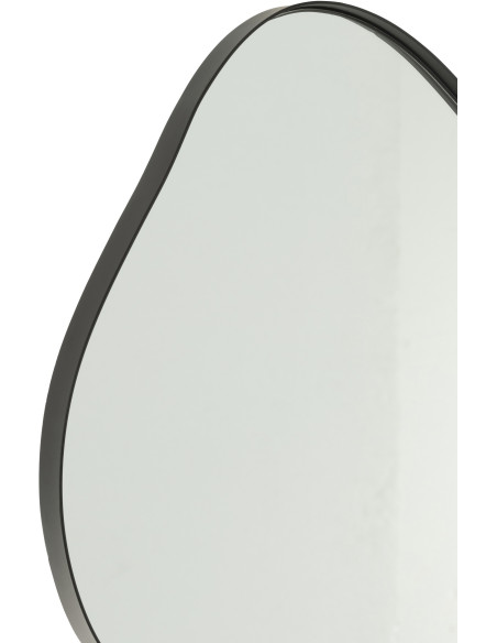 Miroir mural organique Irrégulier 29x41 en Métal Noir Extrema - 2